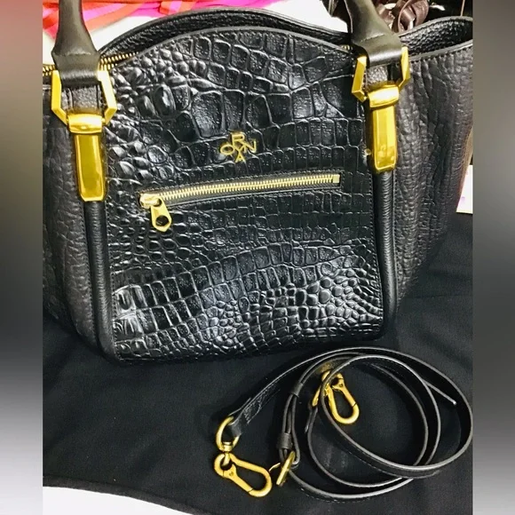 Oryany Croc Embossed LeatherSatchel NWOT
